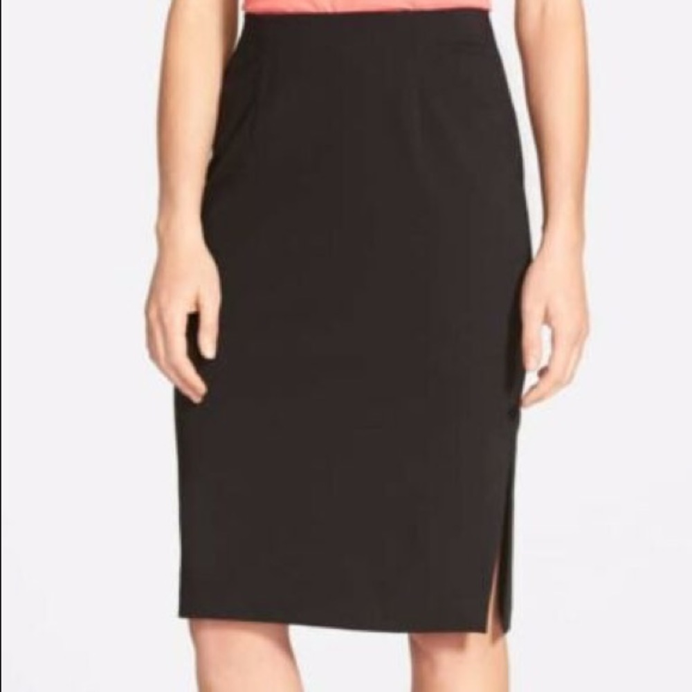 NWOT Eileen Fisher black pencil skirt